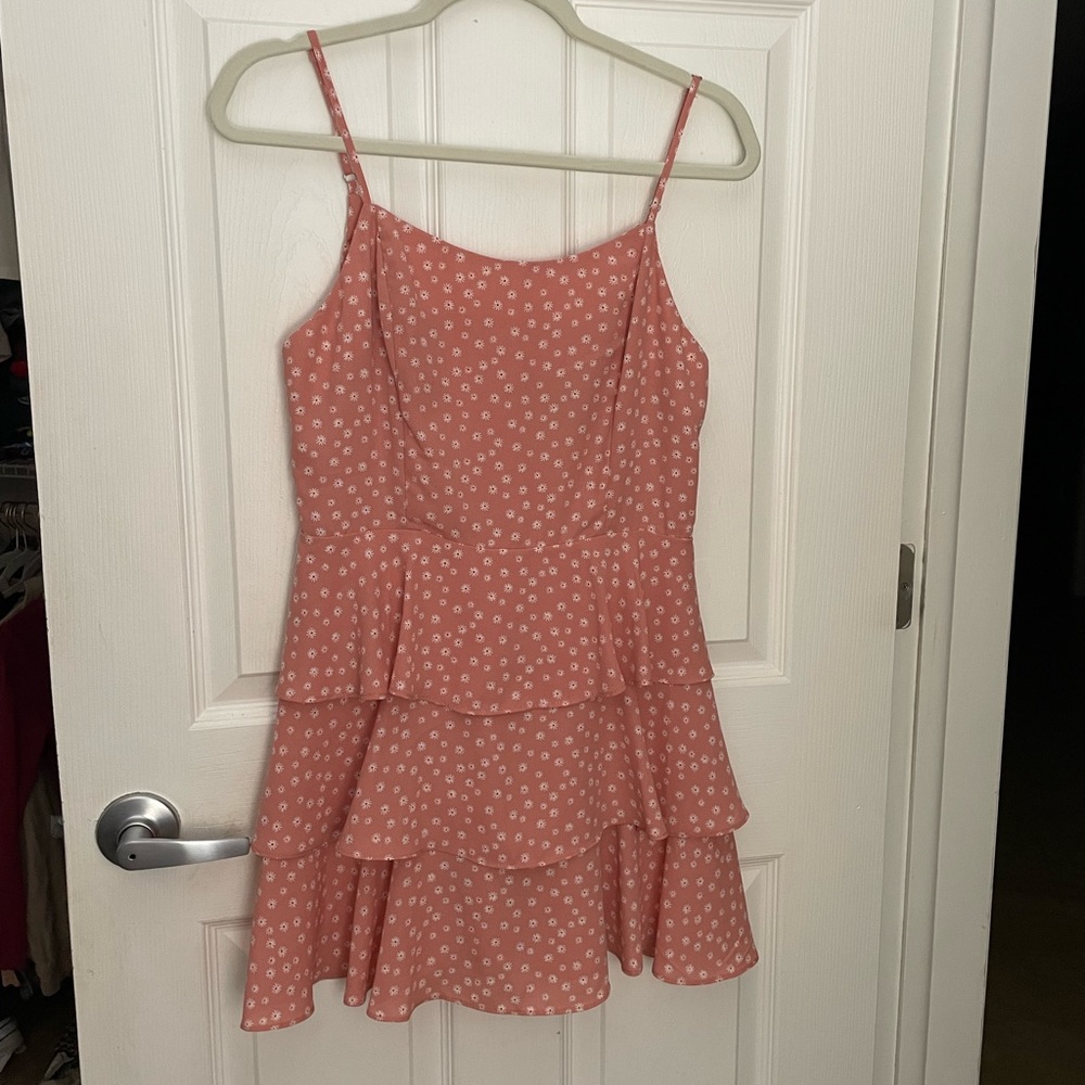 Pink flower party dress